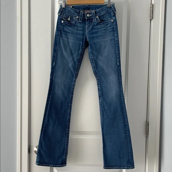 True Religion Beccy straight legs jeans size 24 - Picture 3 of 8